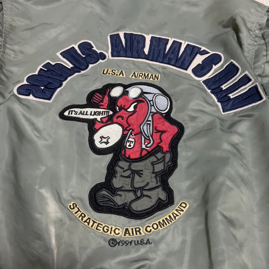 빈티지 테드맨 자수 라이트  ma-1 상품이미지6