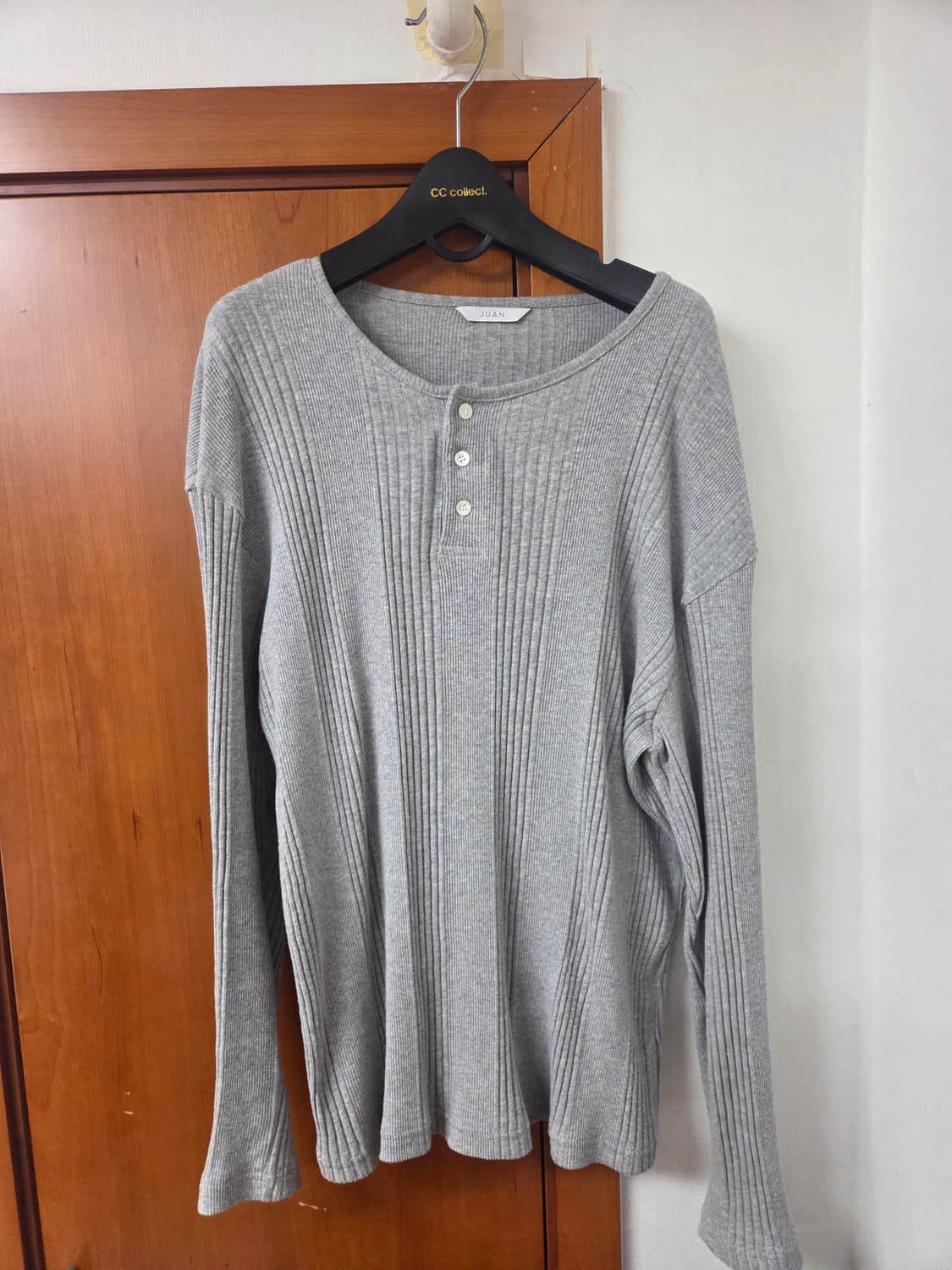 주앙옴므 헨리넥 니트 그레이 m사이즈 상품이미지1