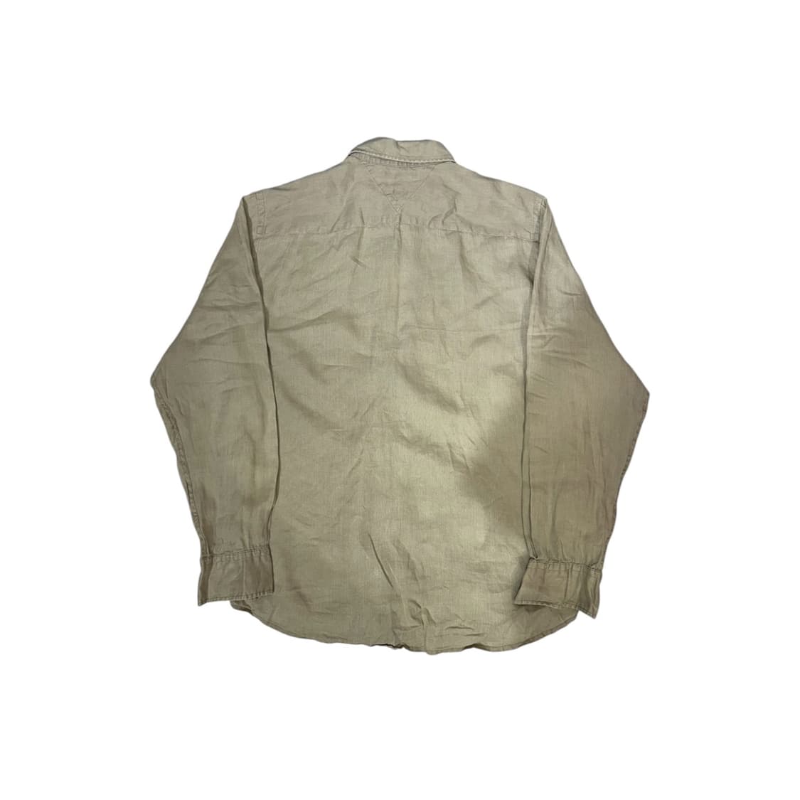 타미 힐피거 베이지 솔리드 셔츠 M 상품이미지6