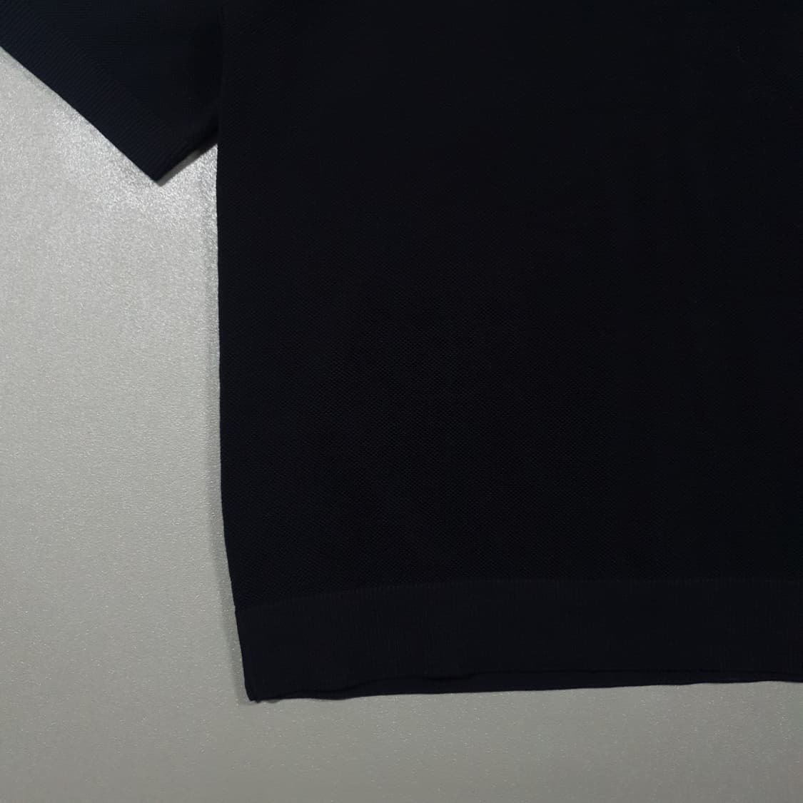 A.P.C 아페쎄 반팔 니트 카라티 폴로 피케 셔츠 스웨터 블랙 L 상품이미지3