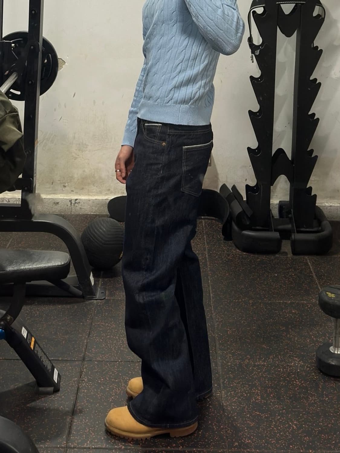 생지 데님 스트레이트 진 S 상품이미지3