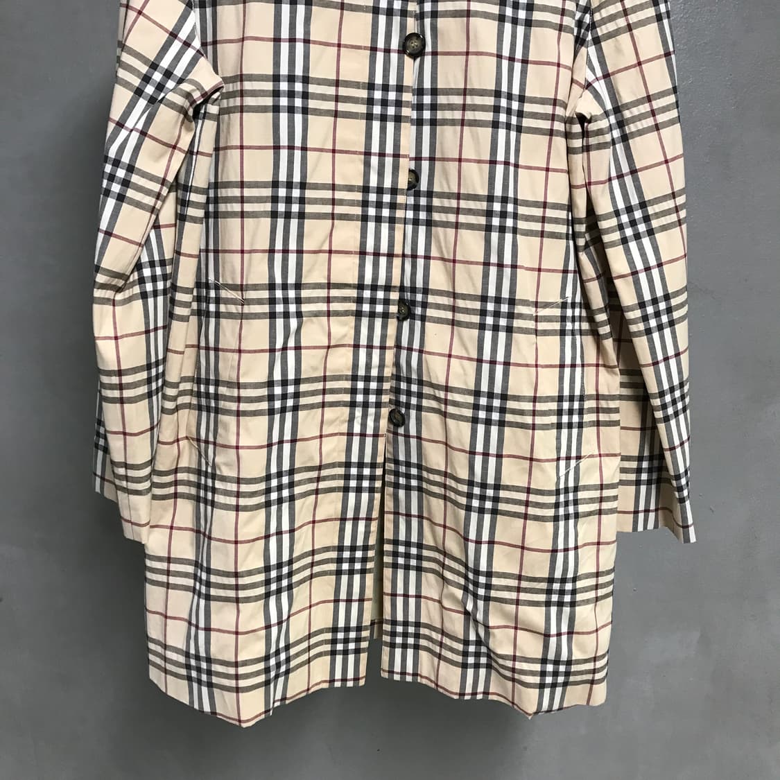 버버리 노바 체크 싱글 코트 8(W) 상품이미지3