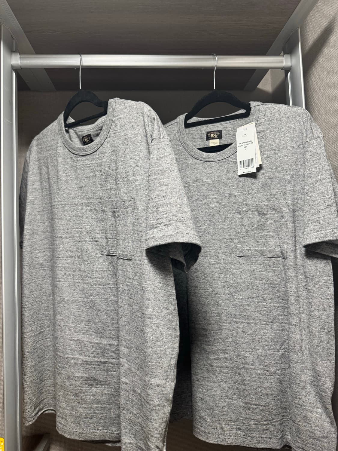 RRL 더블알엘 2PACK 티셔츠 그레이 L사이즈 상품이미지1