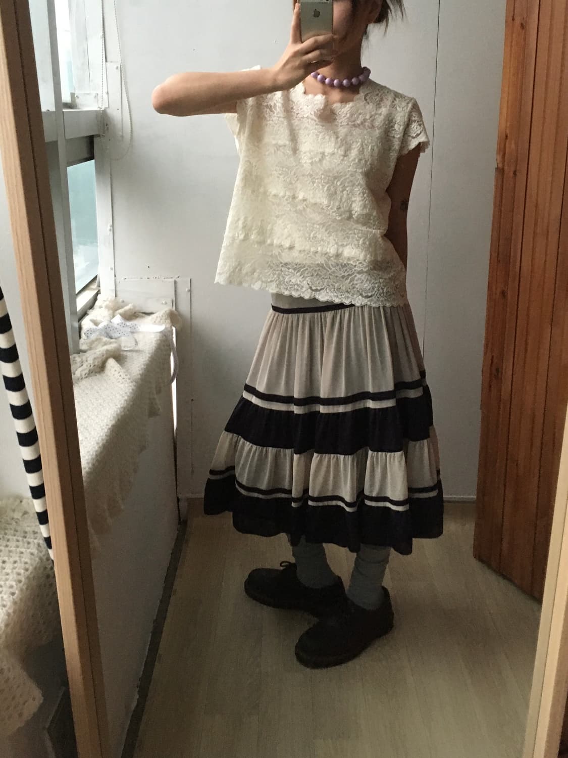 Floral Lace Short Sleeve 상품이미지3
