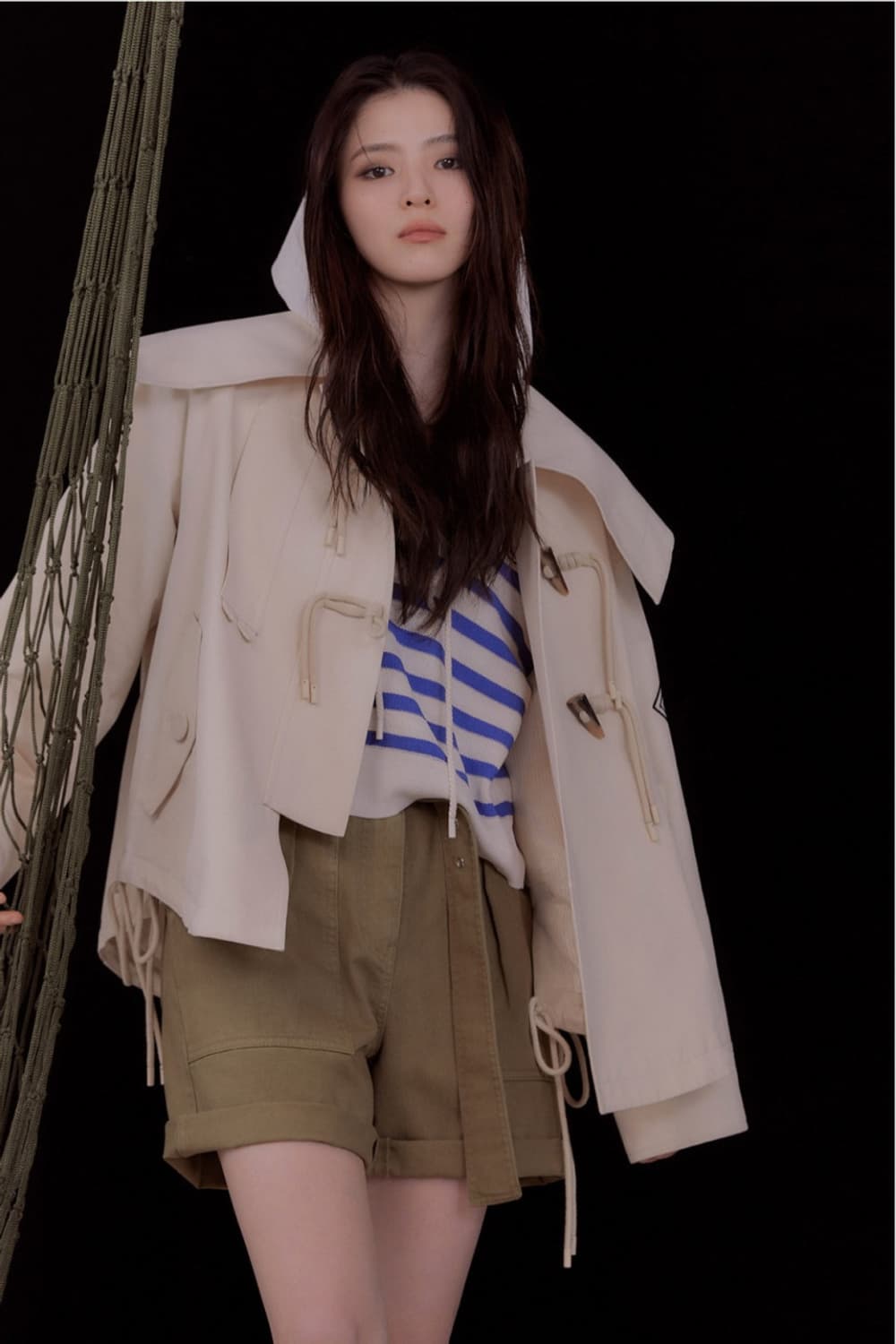 한소희착용 럭키슈에뜨 세일러 카라 자켓 상품이미지3