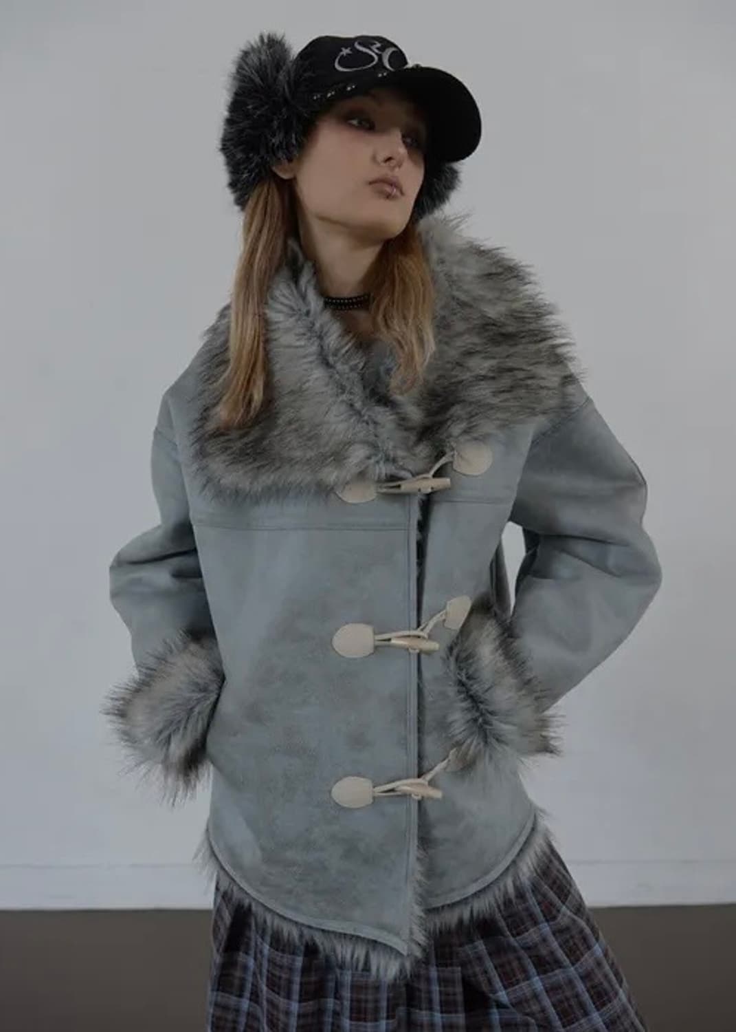 셋업이엑스이 DUFFLE MUSTANG JACKET 무스탕자켓  상품이미지3