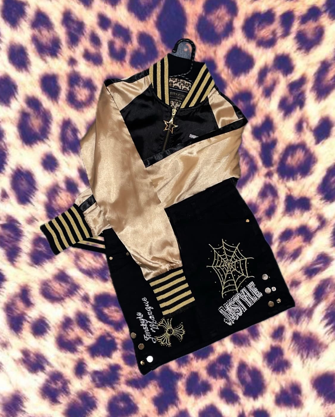 빈티지 갸루펑크 y2k 코디 세트 상품이미지1