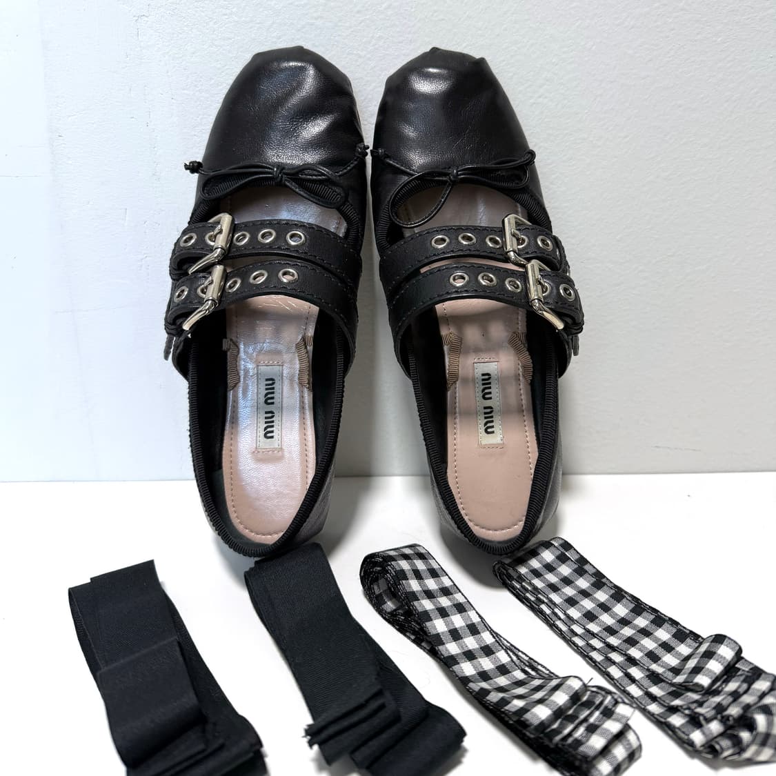 미우미우 발레리나 플랫 슈즈 상품이미지2