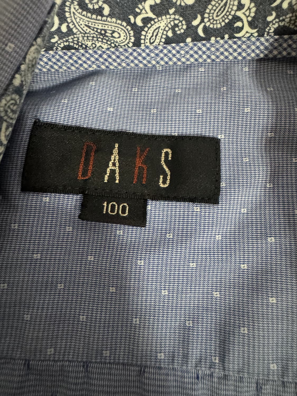 닥스 Daks 유니크 패턴 카라 도트 정장 셔츠 M ~ L 상품이미지4