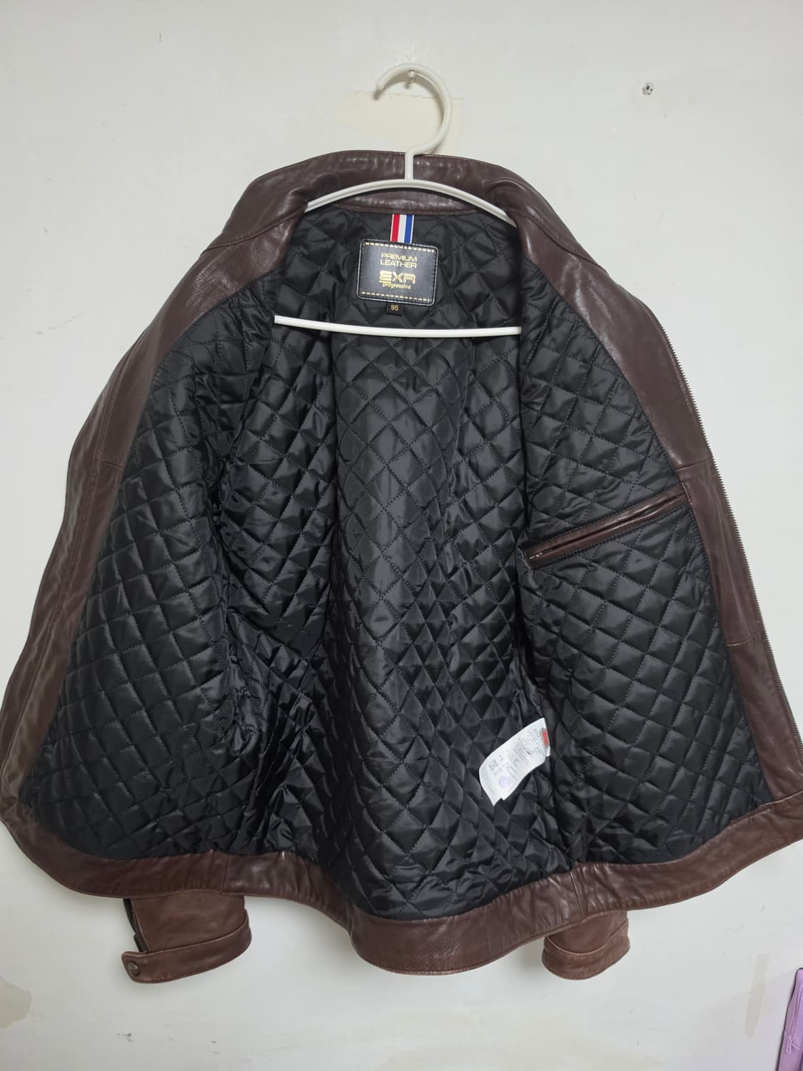 EXR AERORACING 브라운 양가죽 자켓 95 상품이미지6