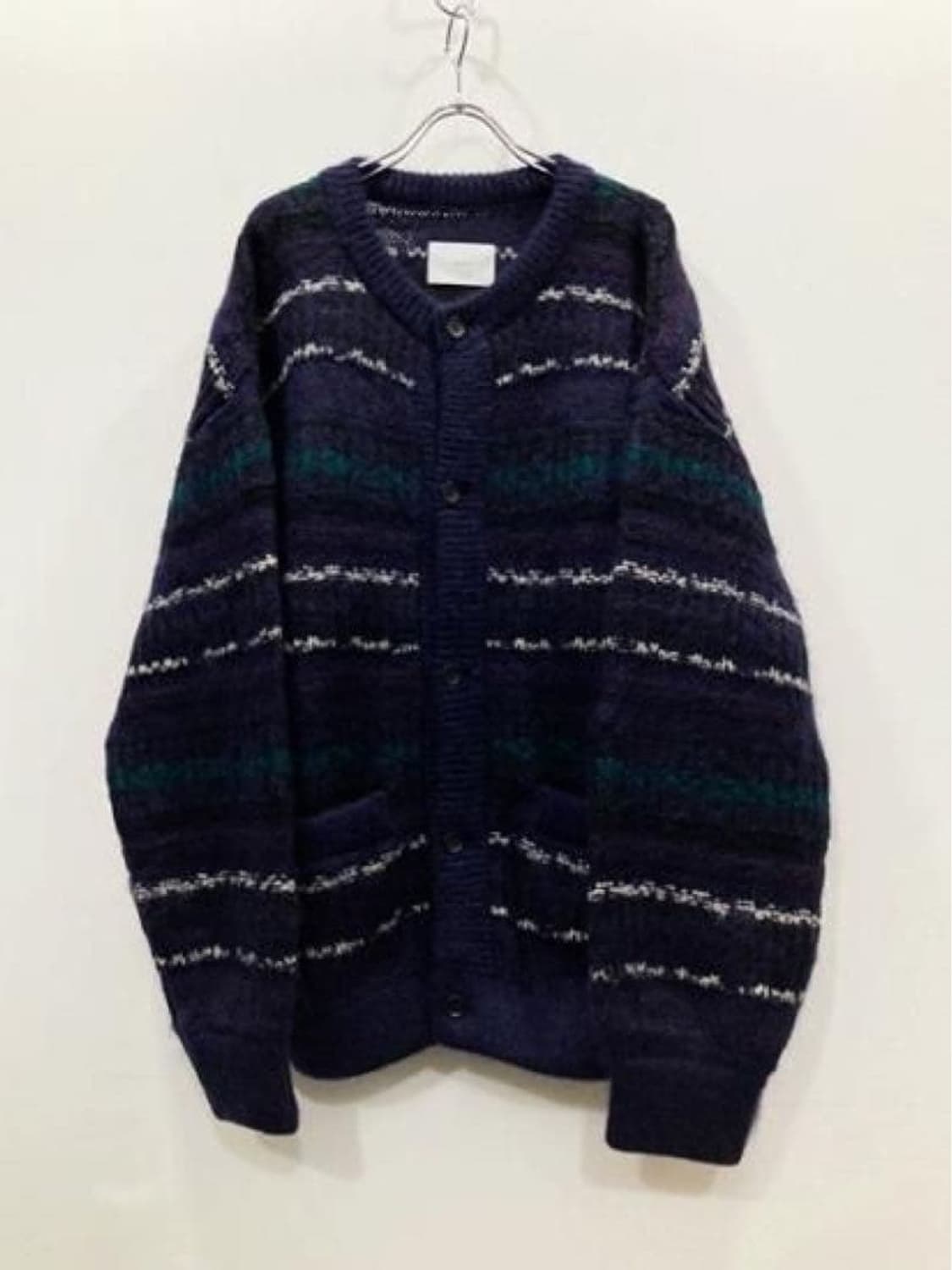 Stein(슈타인) silk mohair fair isle 가디건 상품이미지1