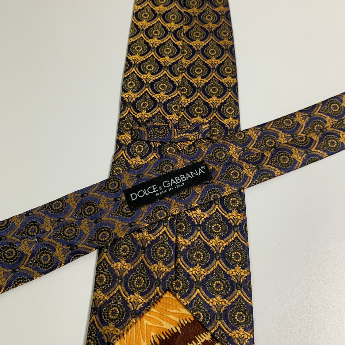 돌체앤가바나 명품넥타이 기하학적패턴 클래식 최상급 A+등급 9.2cm 상품이미지5