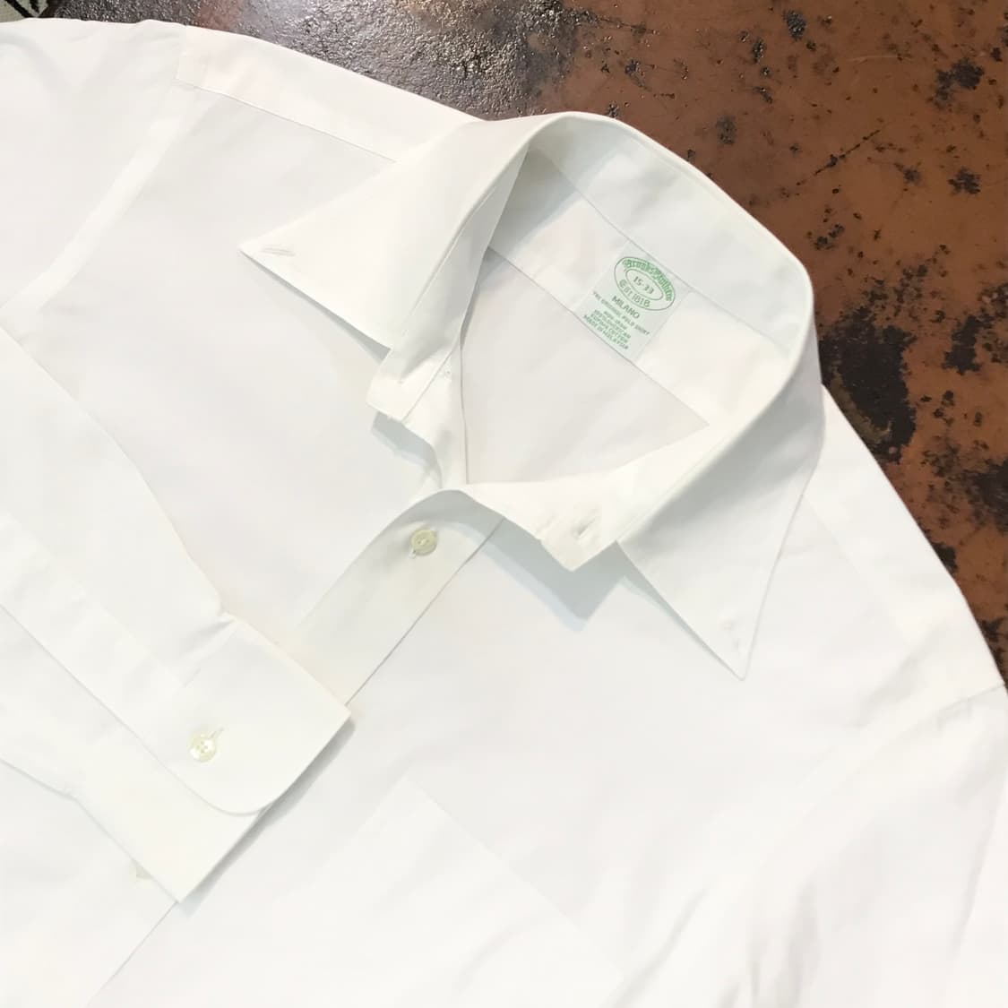 브룩스브라더스 화이트 드레스셔츠 남성 102 여성 프리사이즈  상품이미지3