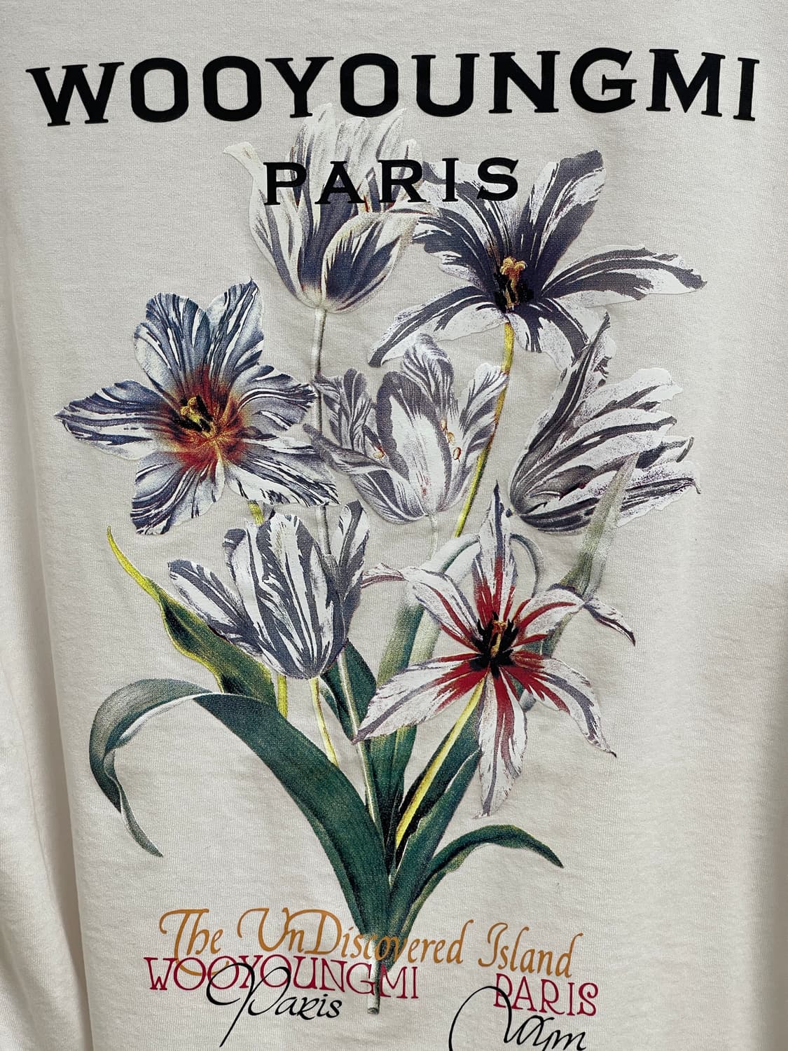 우영미 플라워 프린팅 롱슬리브 티셔츠 48 상품이미지3