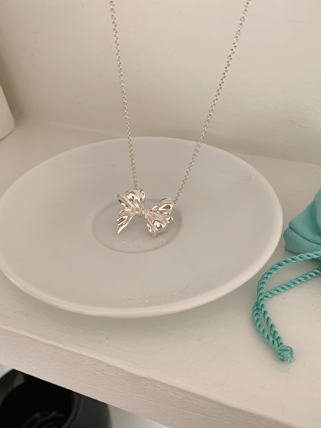 [ 티파니앤코 ]  티파니 라지 보우 리본 목걸이 상품이미지6