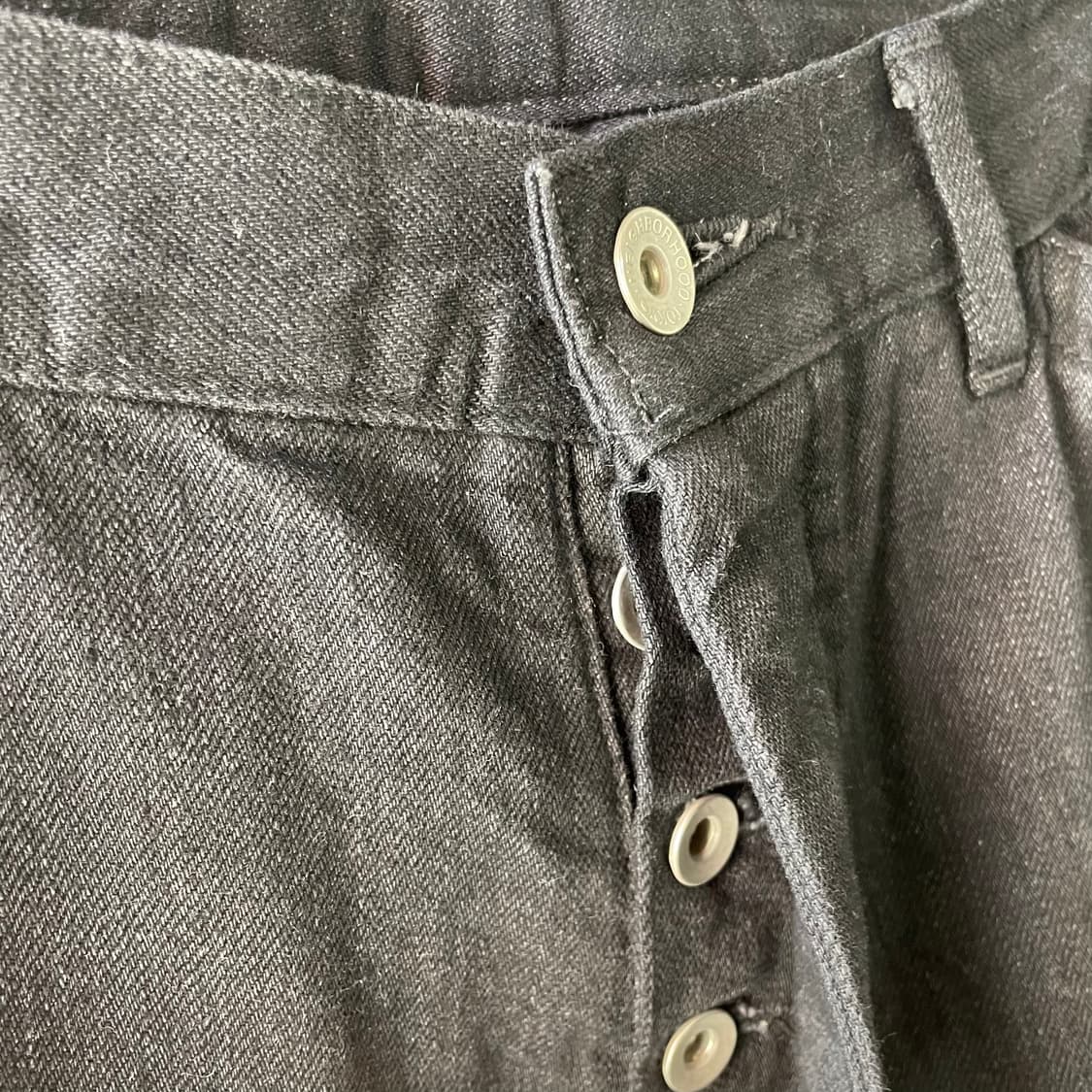 네이버후드 유틸리티 신치백 블랙 데님팬츠 상품이미지6