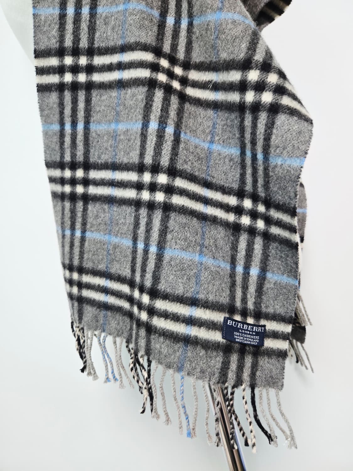버버리 그레이 노바체크 캐시미어 머플러 목도리 상품이미지7