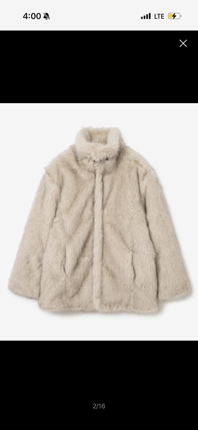 밀로우먼 롱 헤어 퍼 자켓 상품이미지2