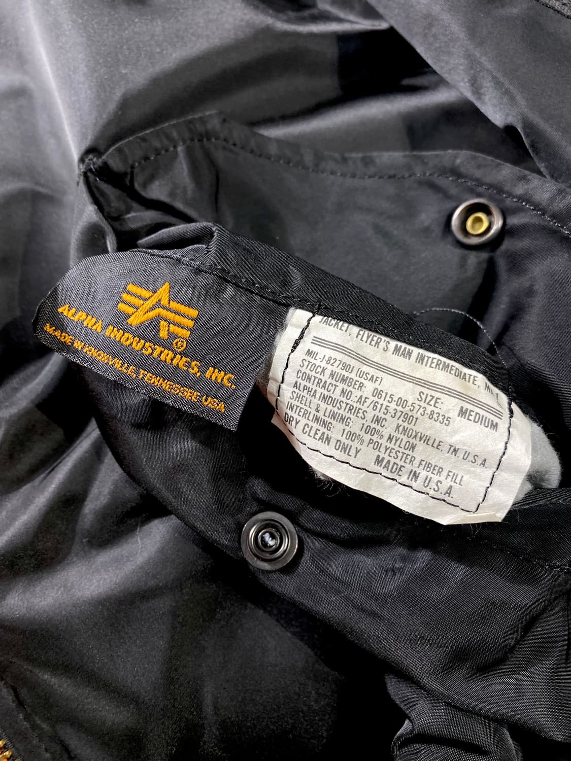 [M] 90s USA 알파인더스트리 MA-1 플라이트 자켓 상품이미지8