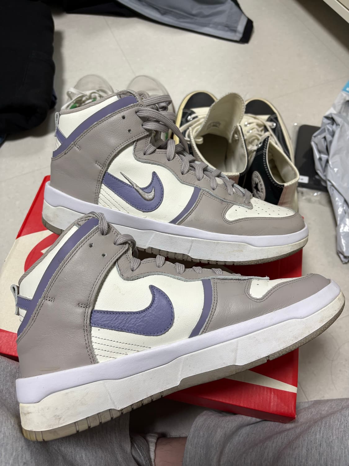 285 나이키 덩크 하이업 아이언퍼플 상품이미지2