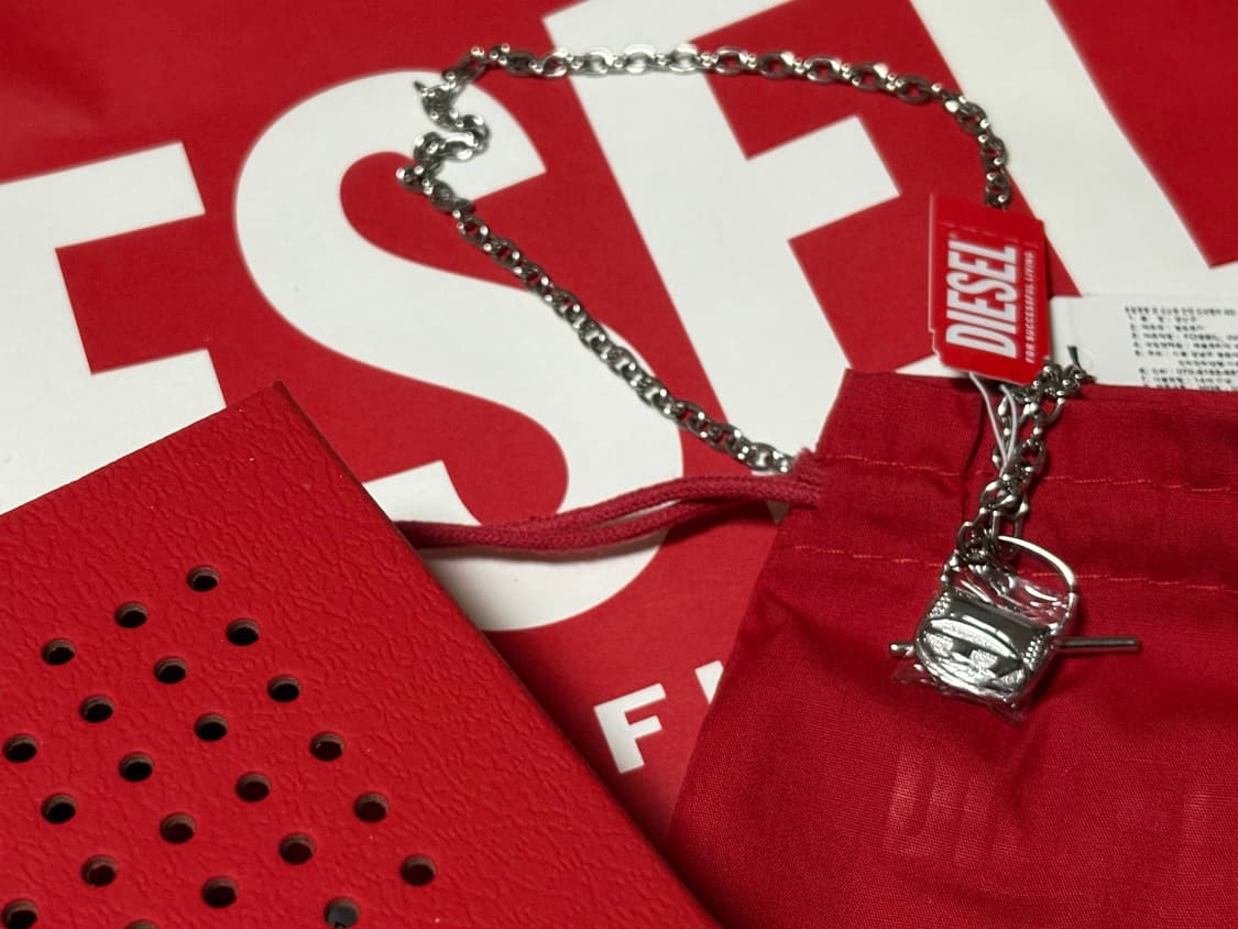 디젤 DX1593040 백 참 목걸이 상품이미지1