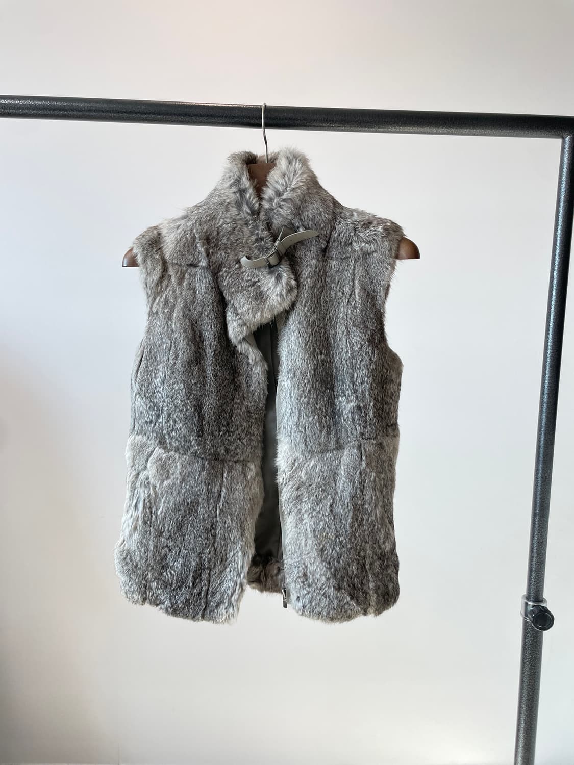 system 시스템의 토끼털 퍼 베스트 상품이미지4