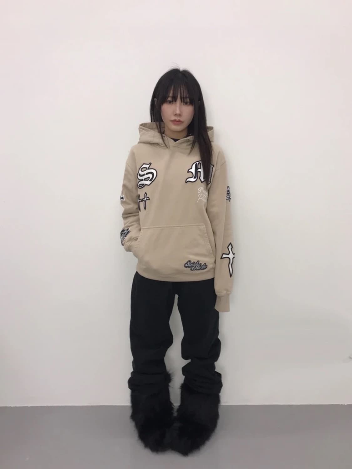 Saint Morta Skull Graphic Hoodie 상품이미지1