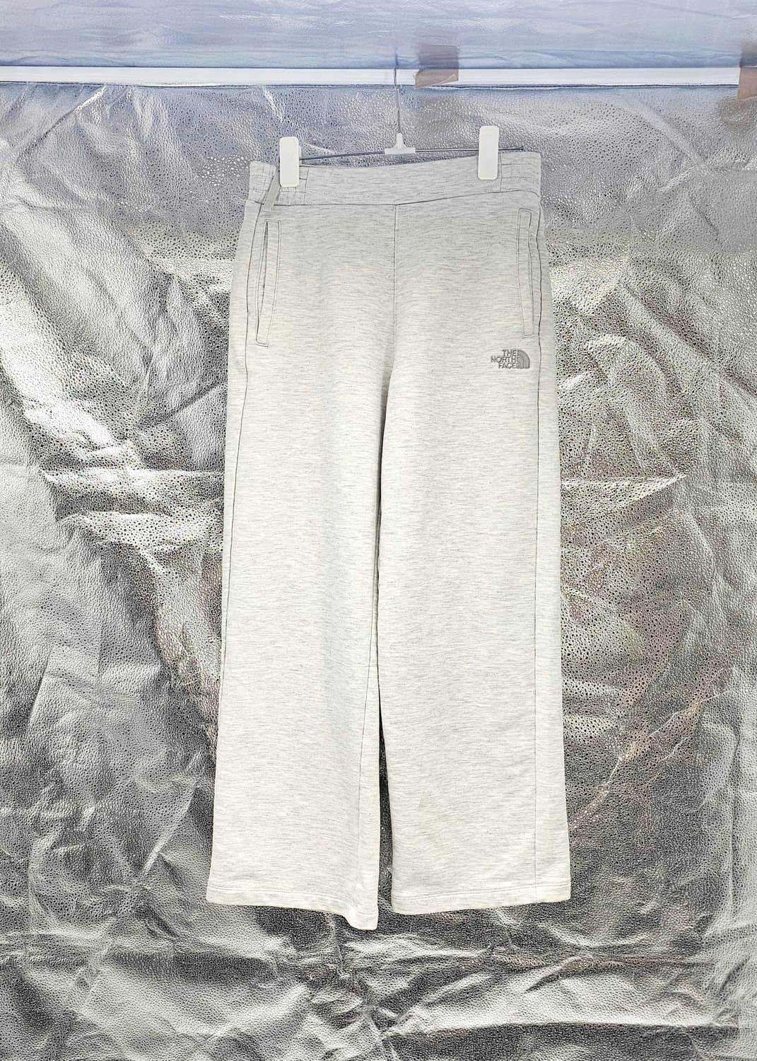 노스페이스 트레이닝 와이드 라이트그레이 면 바지 상품이미지1