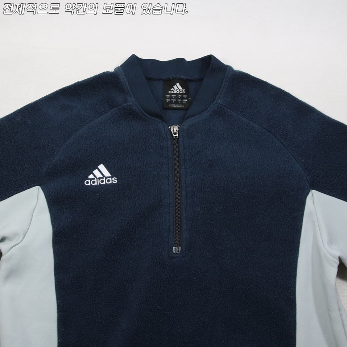 (착용컷) 아디다스 하프 집업 플리스 (남성용 95-98) 상품이미지4