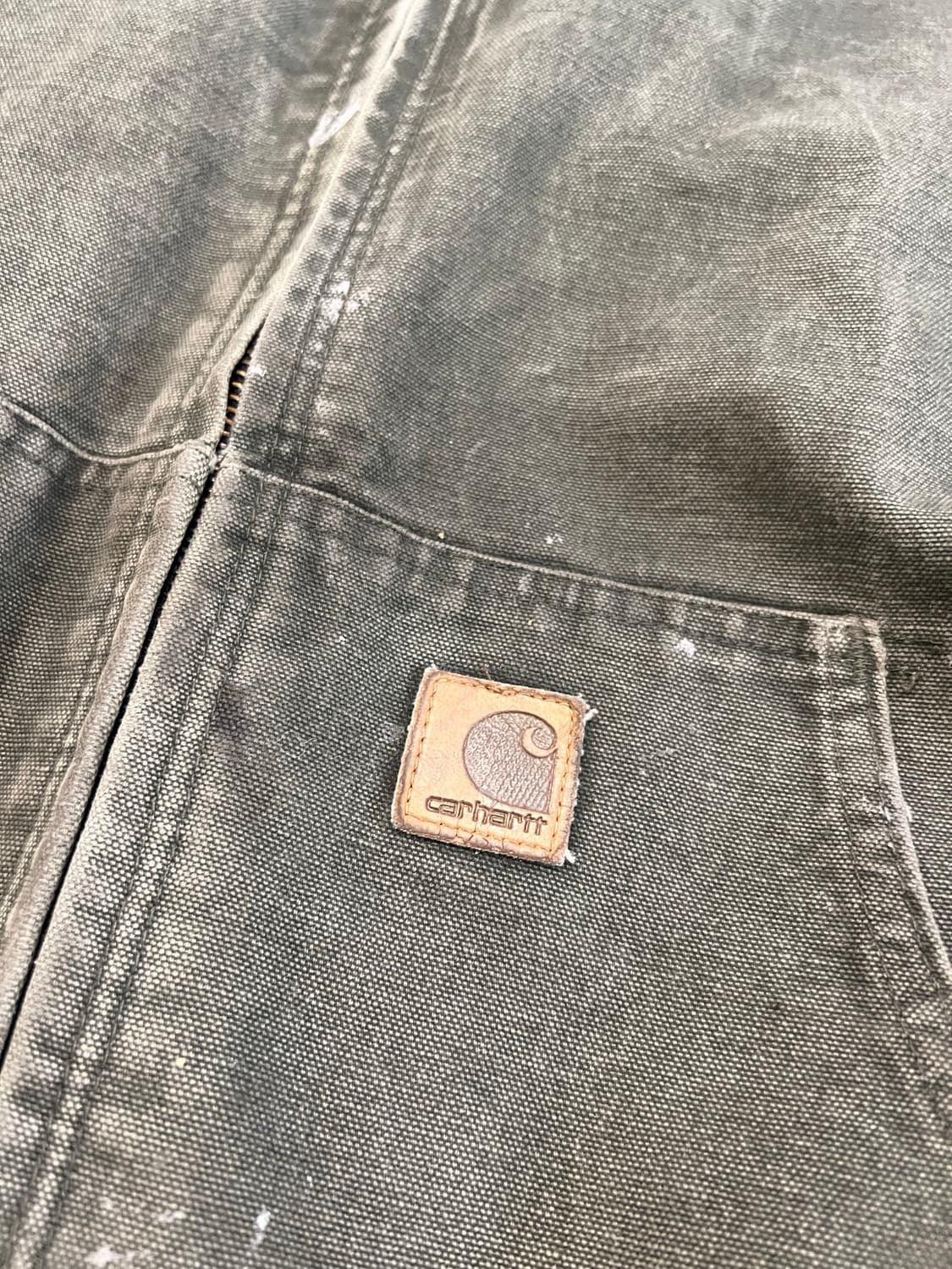 빈티지 칼하트 액티브자켓 덕액티브 j160 모스 그린 xl 상품이미지3