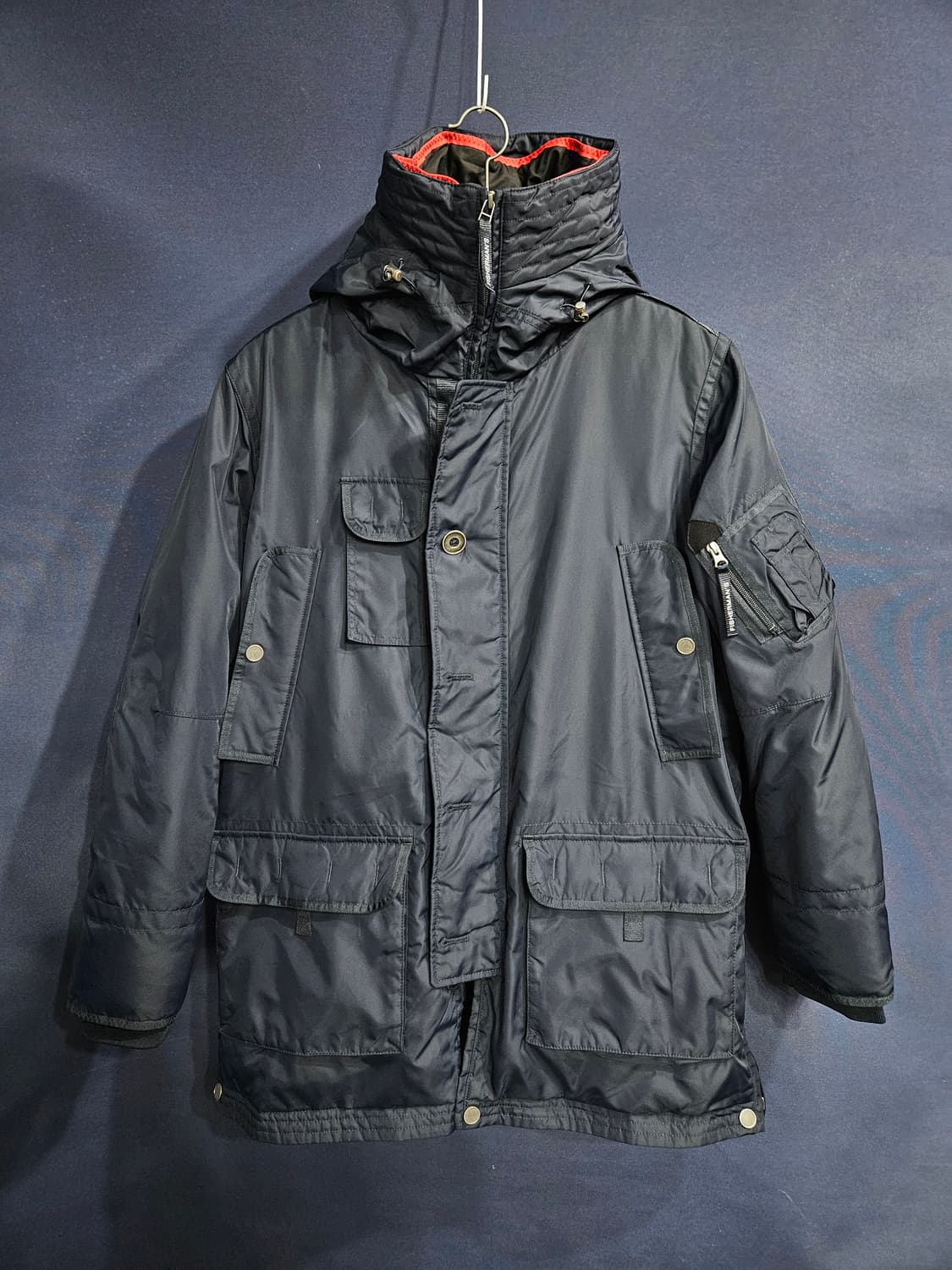 하버 파카 네이비컬러 남성 100 덕다운 야상패딩  상품이미지1