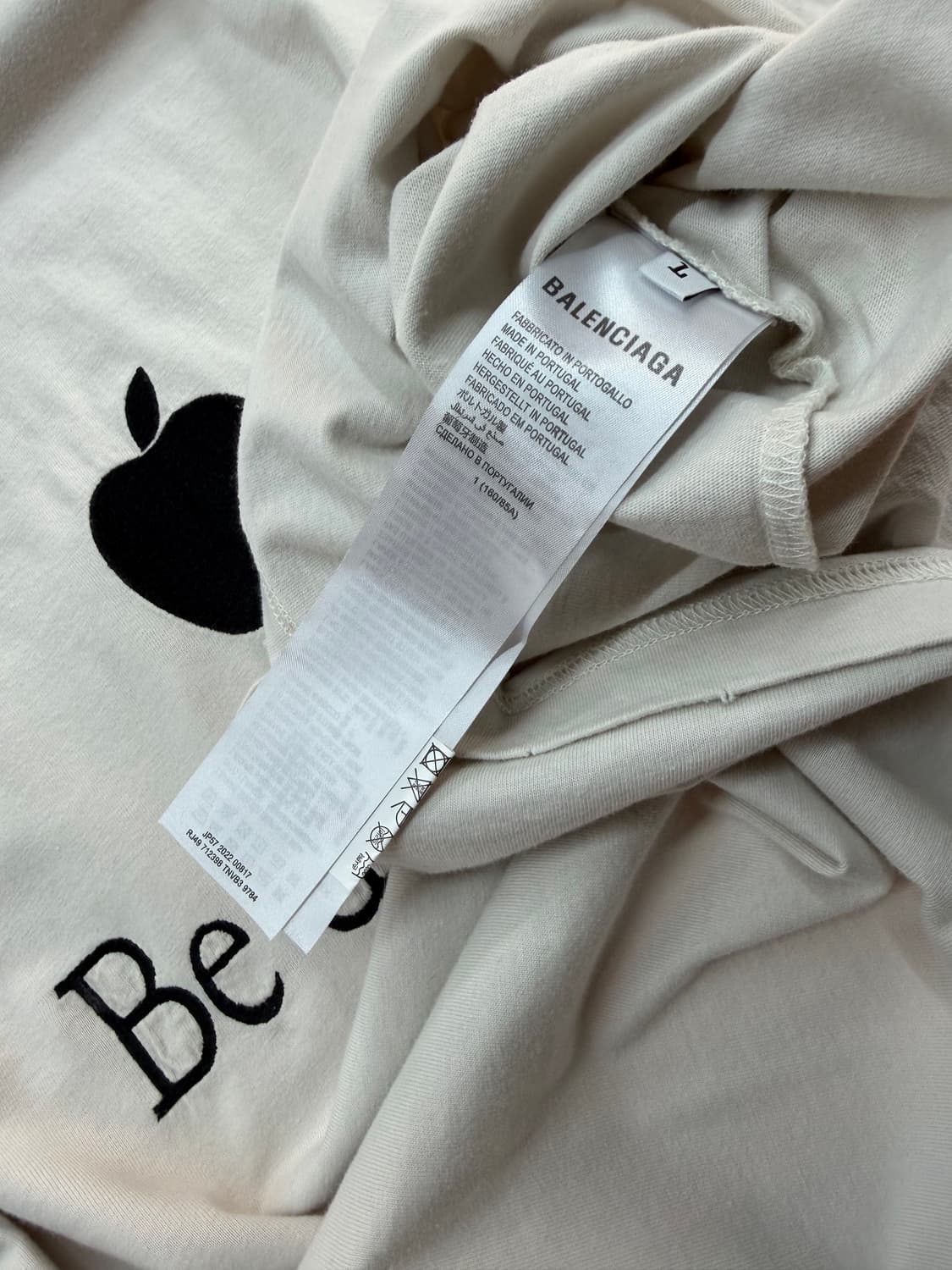 1/ 발렌시아가 22FW 애플로고 오버 반팔 상품이미지7