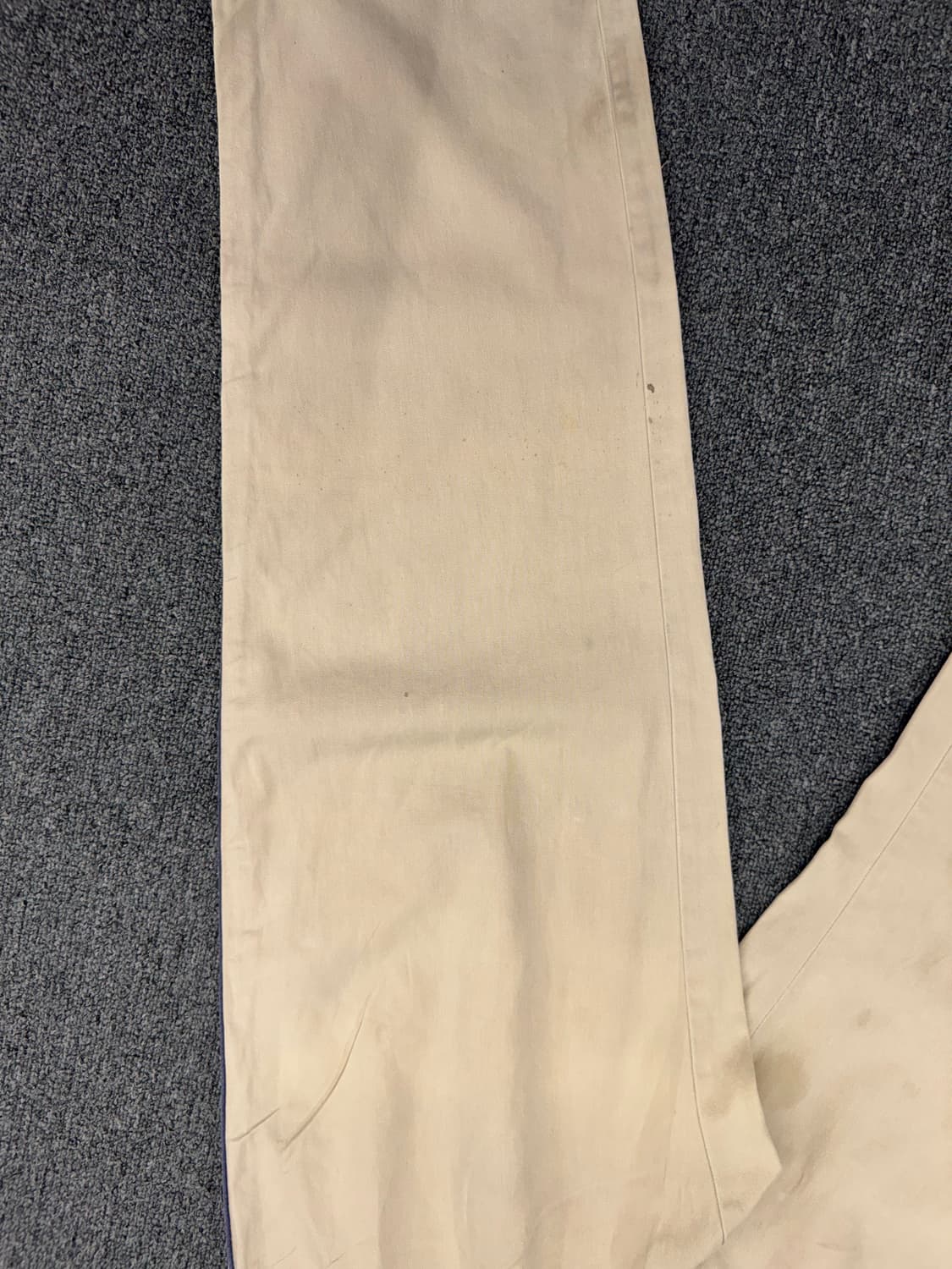 M)90’s 스투시 빈티지 밴딩 베이지 코튼 팬츠 상품이미지3