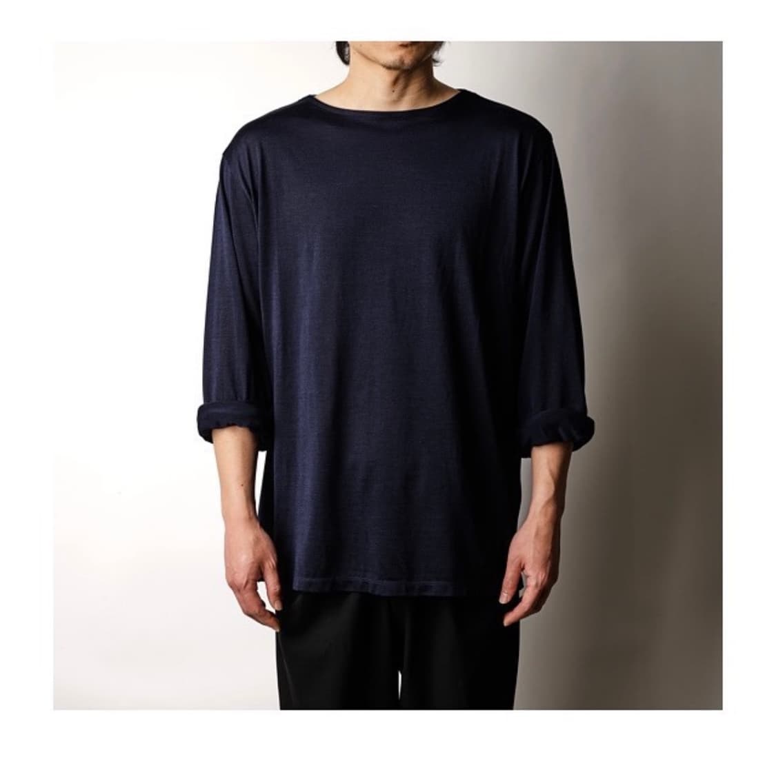 마티앤선즈 실크100% 롱슬리브 차콜 2 상품이미지5