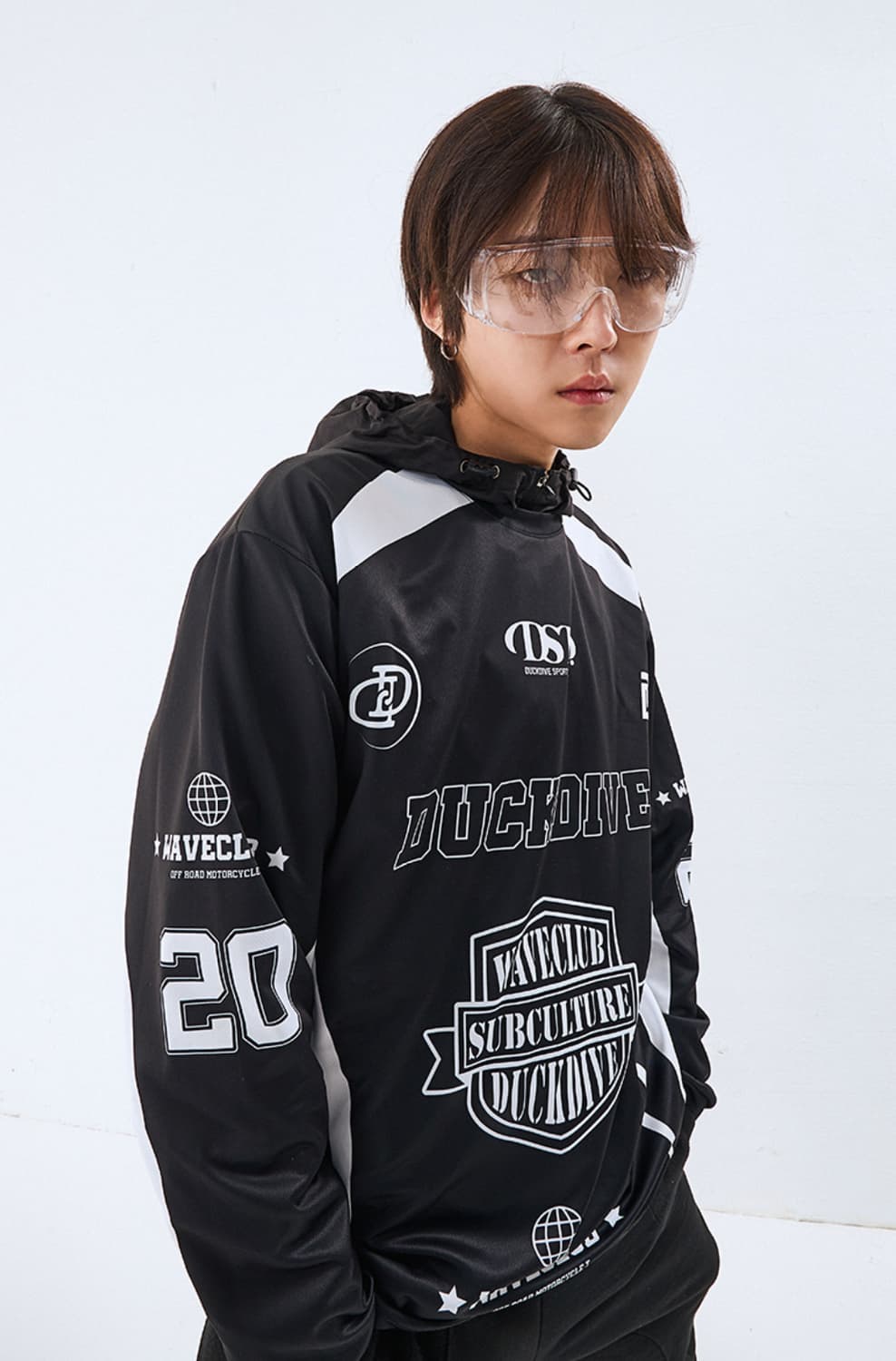 덕다이브 오프로드 메쉬 롱슬리브 긴팔 티셔츠 블랙 XL 상품이미지3