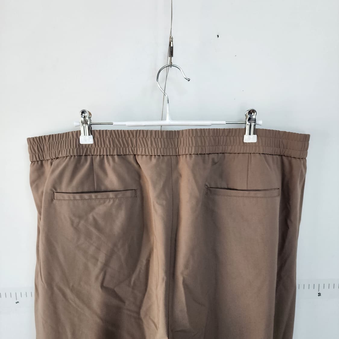  무신사스탠다드 브라운 밴딩 와이드 팬츠 상품이미지5