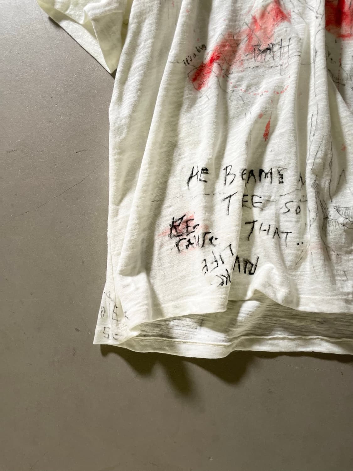 KZ ATELIER One-off Artwork Henley Neck T 상품이미지4