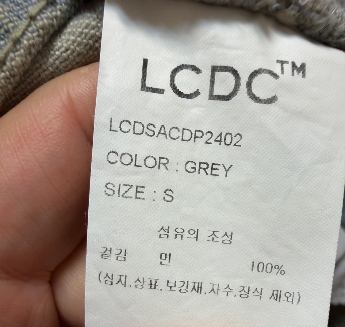 LCDC 엘씨디씨 더티 워싱 데님 반바지 (S) 상품이미지7
