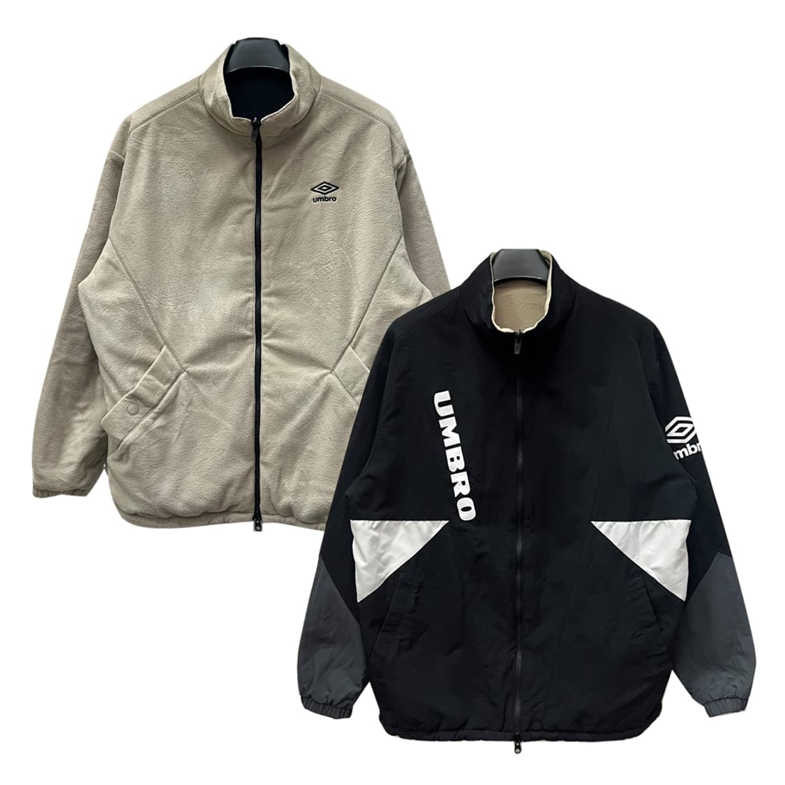 엄브로 리버시블 컬러블럭 플리스 자켓 100 상품이미지1