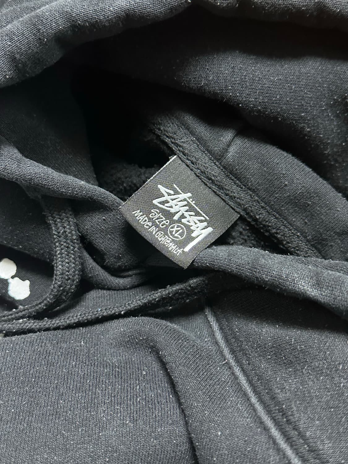 스투시 빅 스탁 후드 블랙 XL  상품이미지5