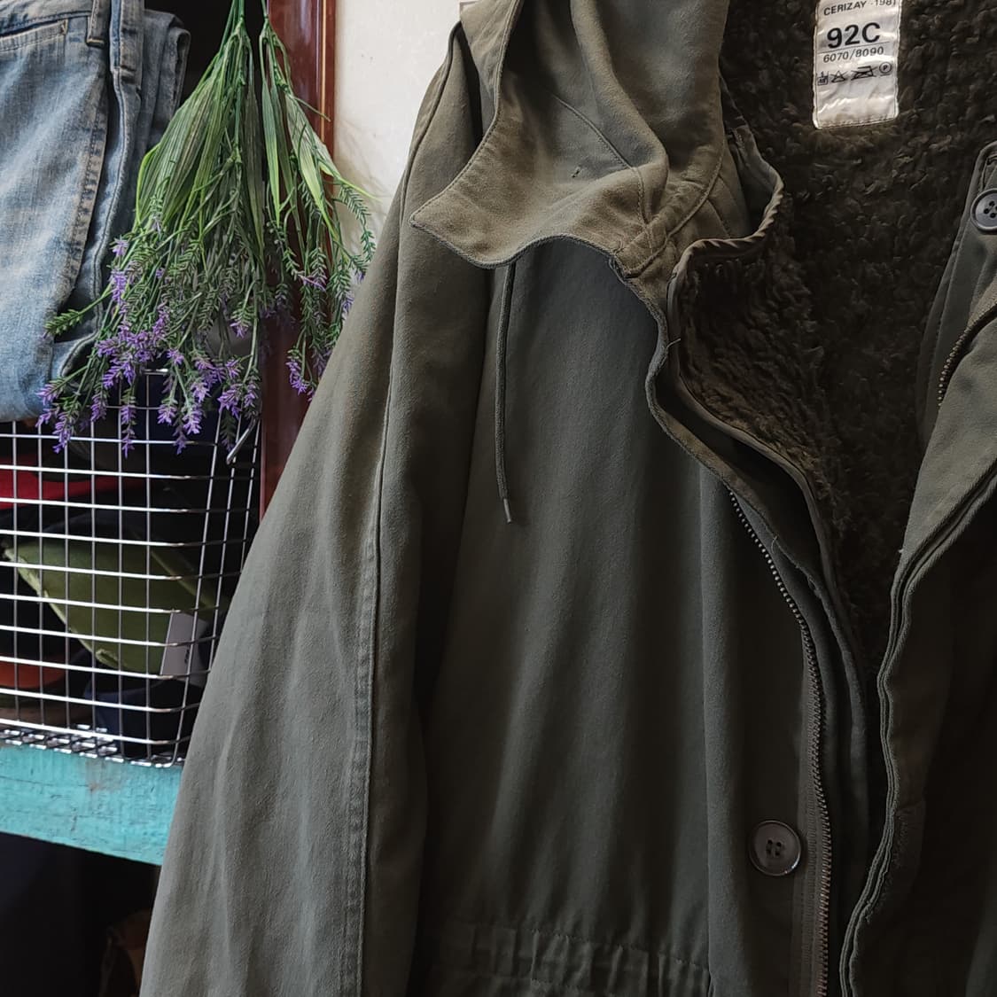 빈티지 프랑스군 m64 밀리터리 모즈파카 프렌치 아미 92c 상품이미지5