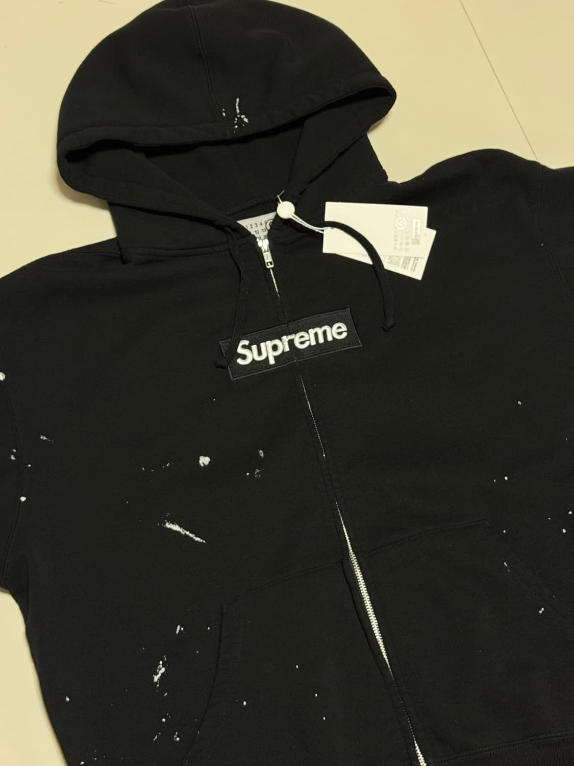 슈프림 마르지엘라 후드집업 블랙L 상품이미지1