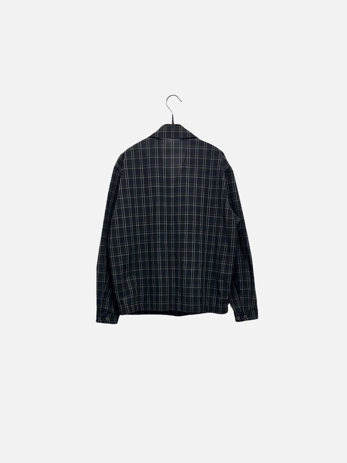 울시 빈티지 써머 울 체크 블루종 자켓 올드스쿨 상품이미지9