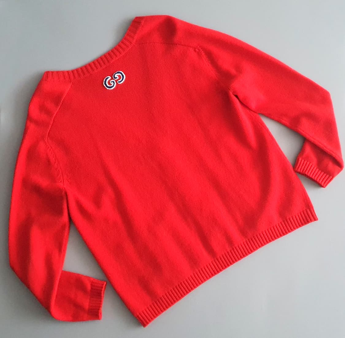 구찌 GG 로고 레드 가디건 상품이미지2