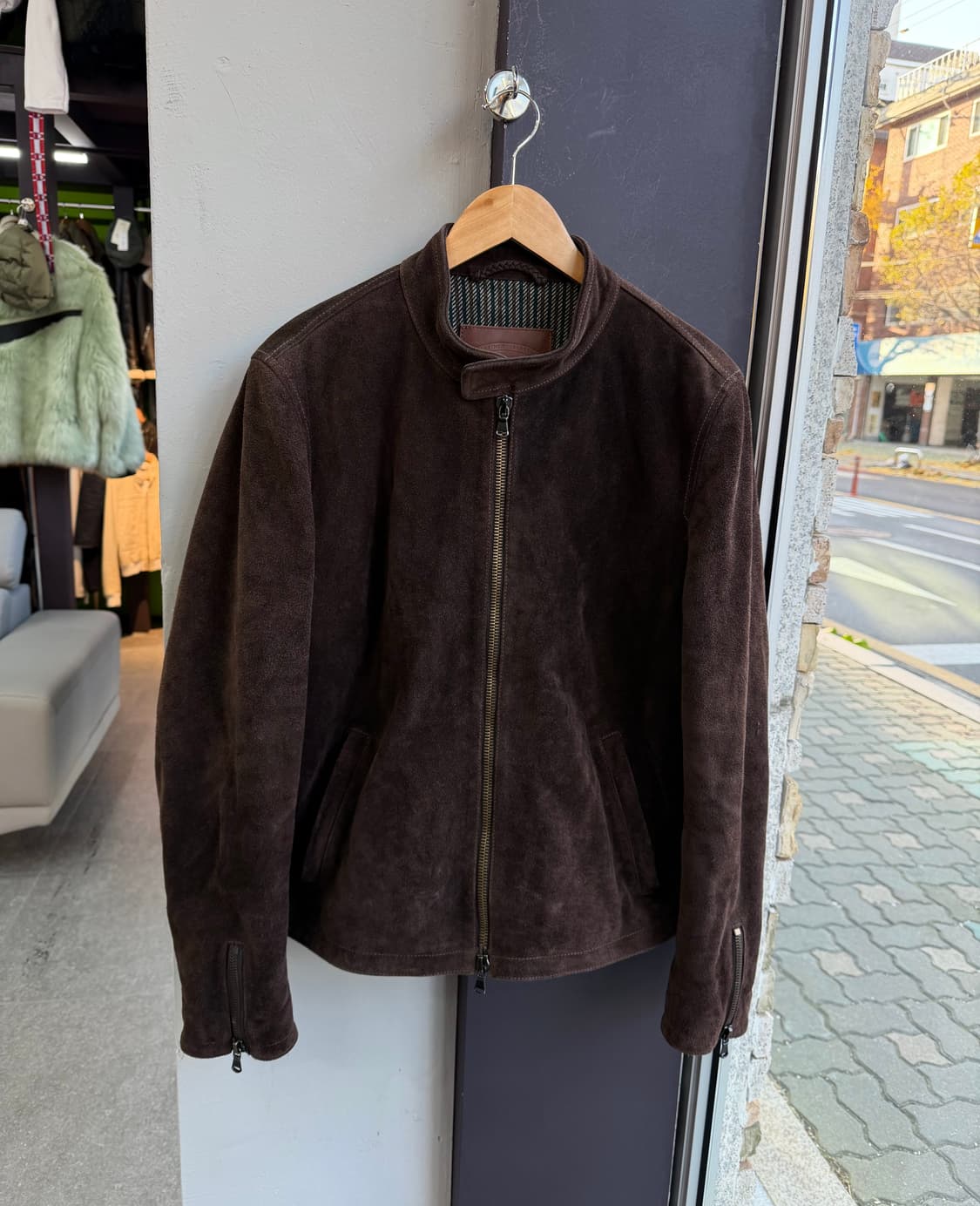 L/ 몬테도로 스웨이드 카우레더 자켓 상품이미지2