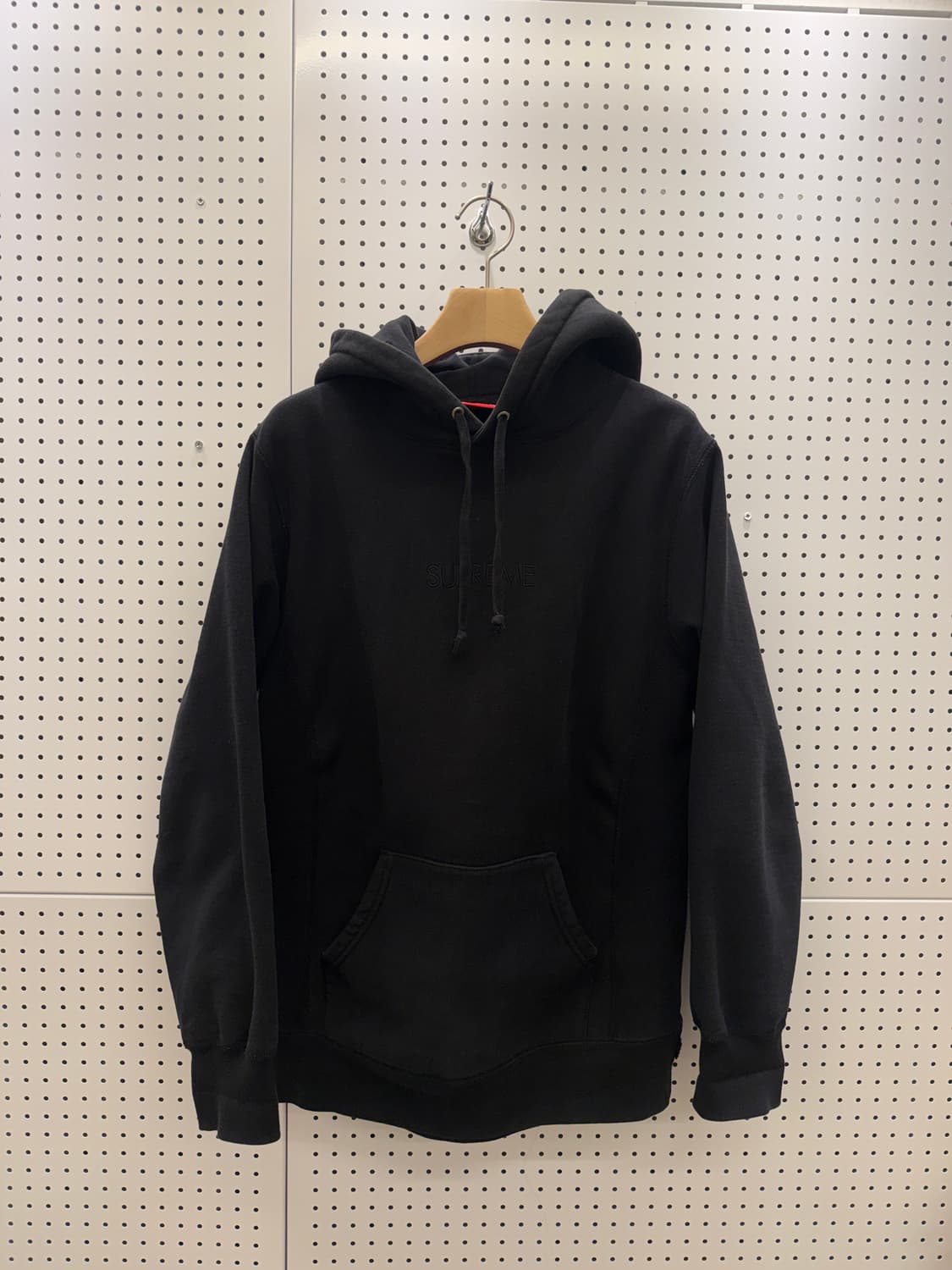 슈프림 베이직 로고 후드티 블랙 U399 상품이미지2