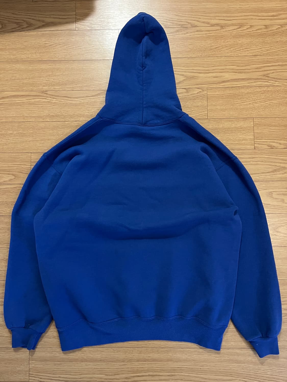 90s USA 러셀 빈티지 후드 블루 XXL 상품이미지4