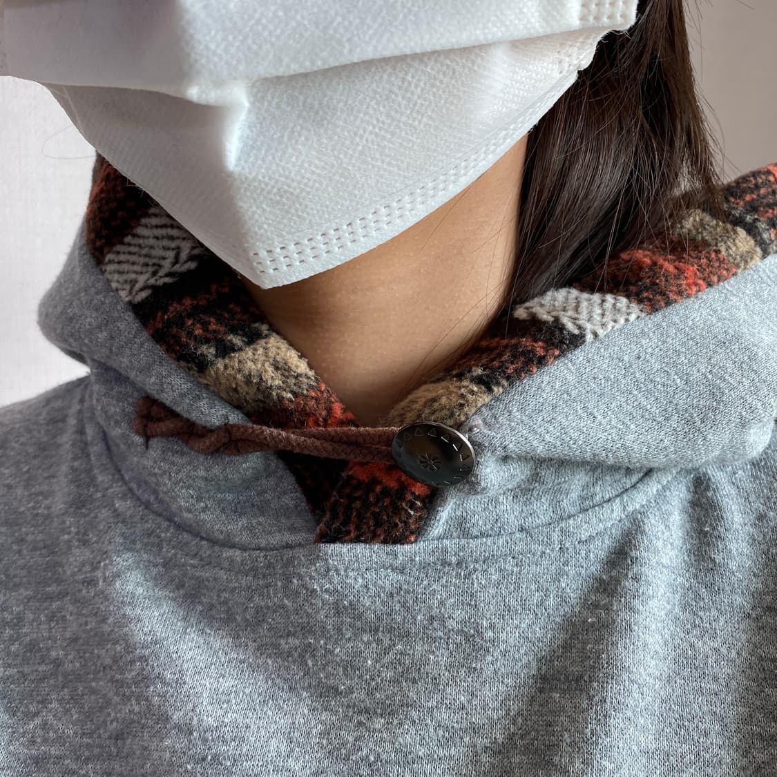 에스닉 포인트 배색 후드 티셔츠 상품이미지5