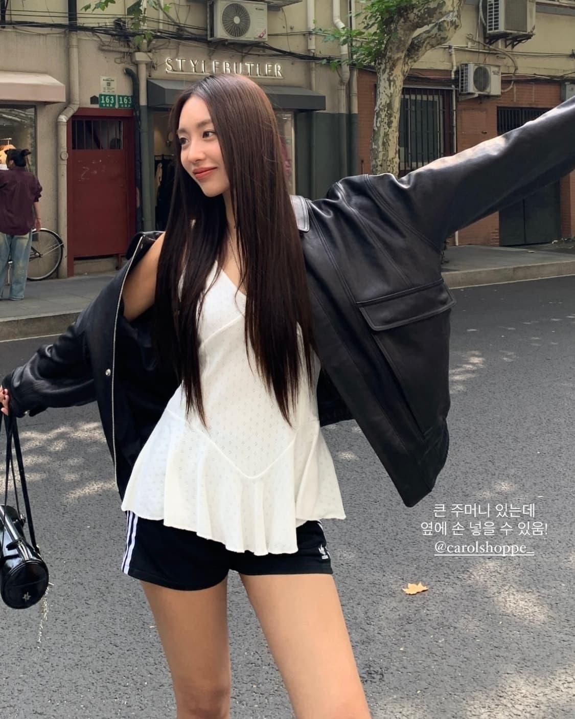 캐롤쇼페 대디레더자켓 누빔안감버전  상품이미지4