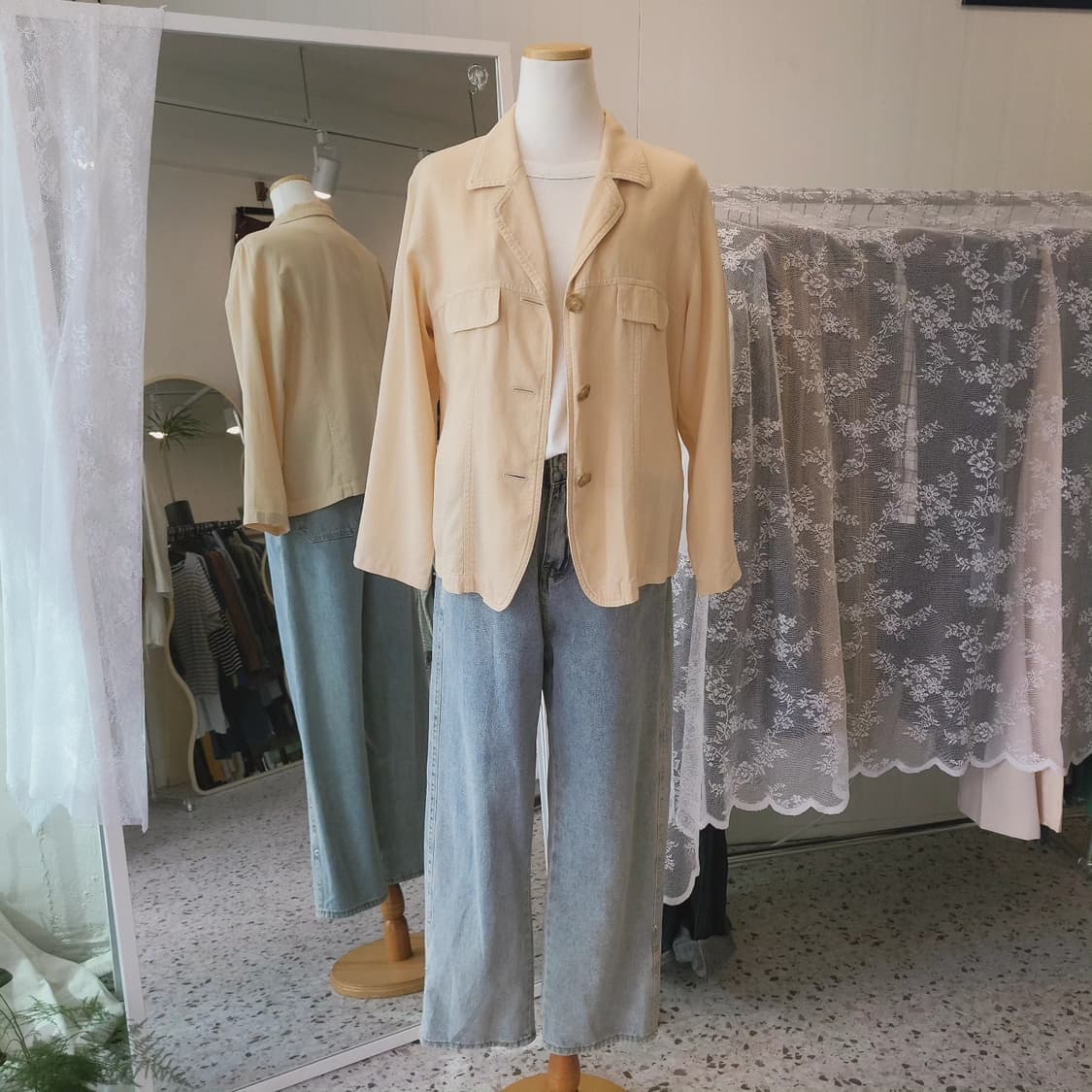 Vinvert 레이온 미니멀 자켓 상품이미지9